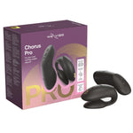We-Vibe Chorus Pro Couples Vibrator, Satin Black, Product Box with Couples Vibrator & Remote Control
