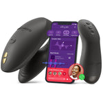 We-Vibe Chorus Pro Couples Vibrator, Satin Black, App Control Feature