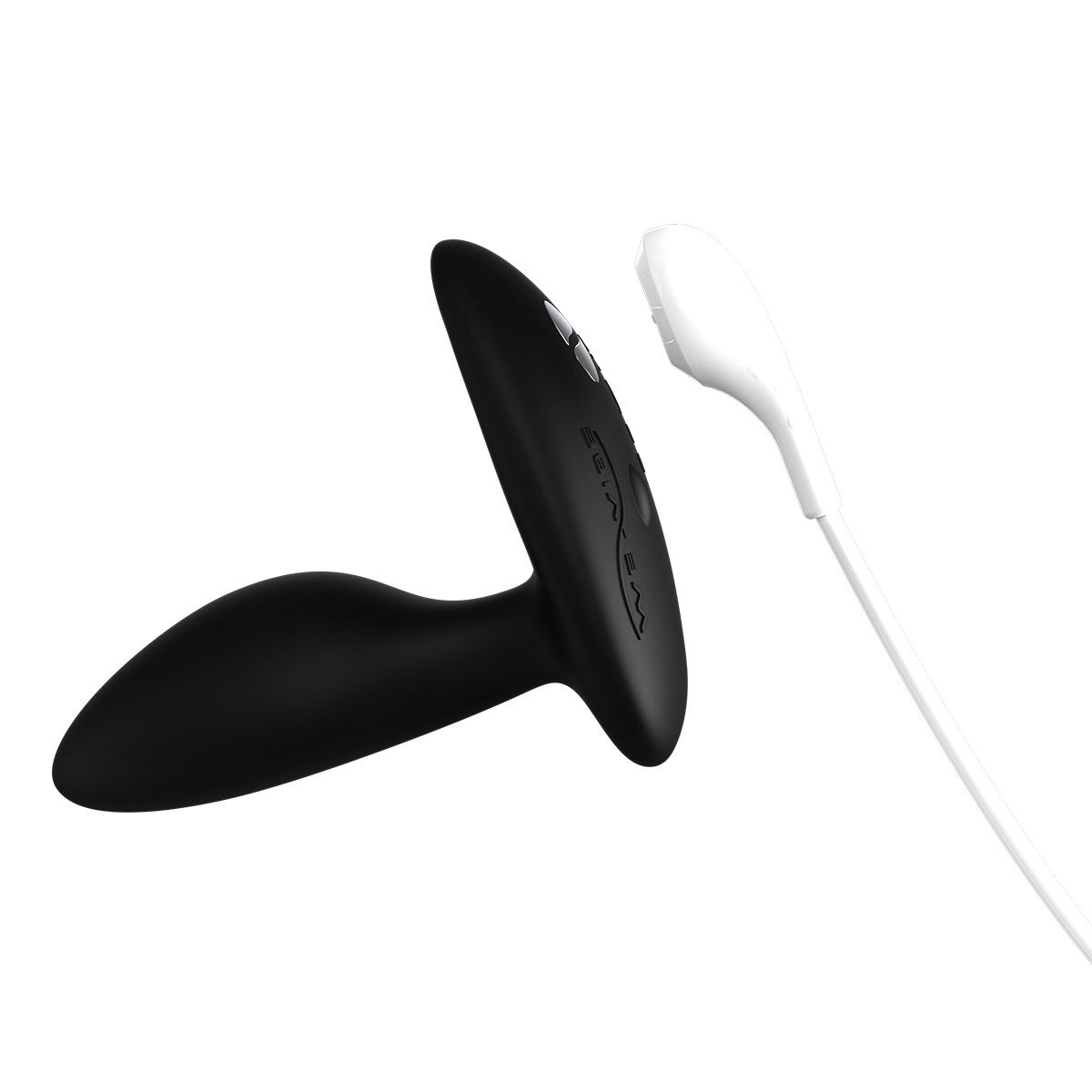 We-Vibe Ditto+ Small Vibrating Butt Plug, Satin Black, USB Rechargeable