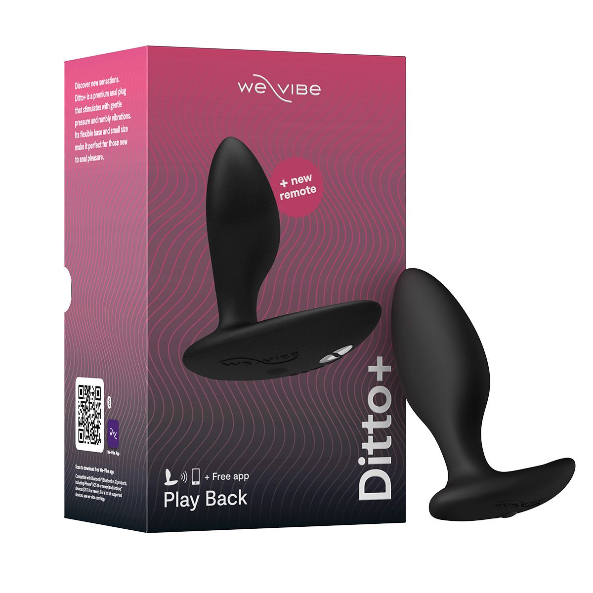 We-Vibe Ditto+ Vibrating Butt Plug