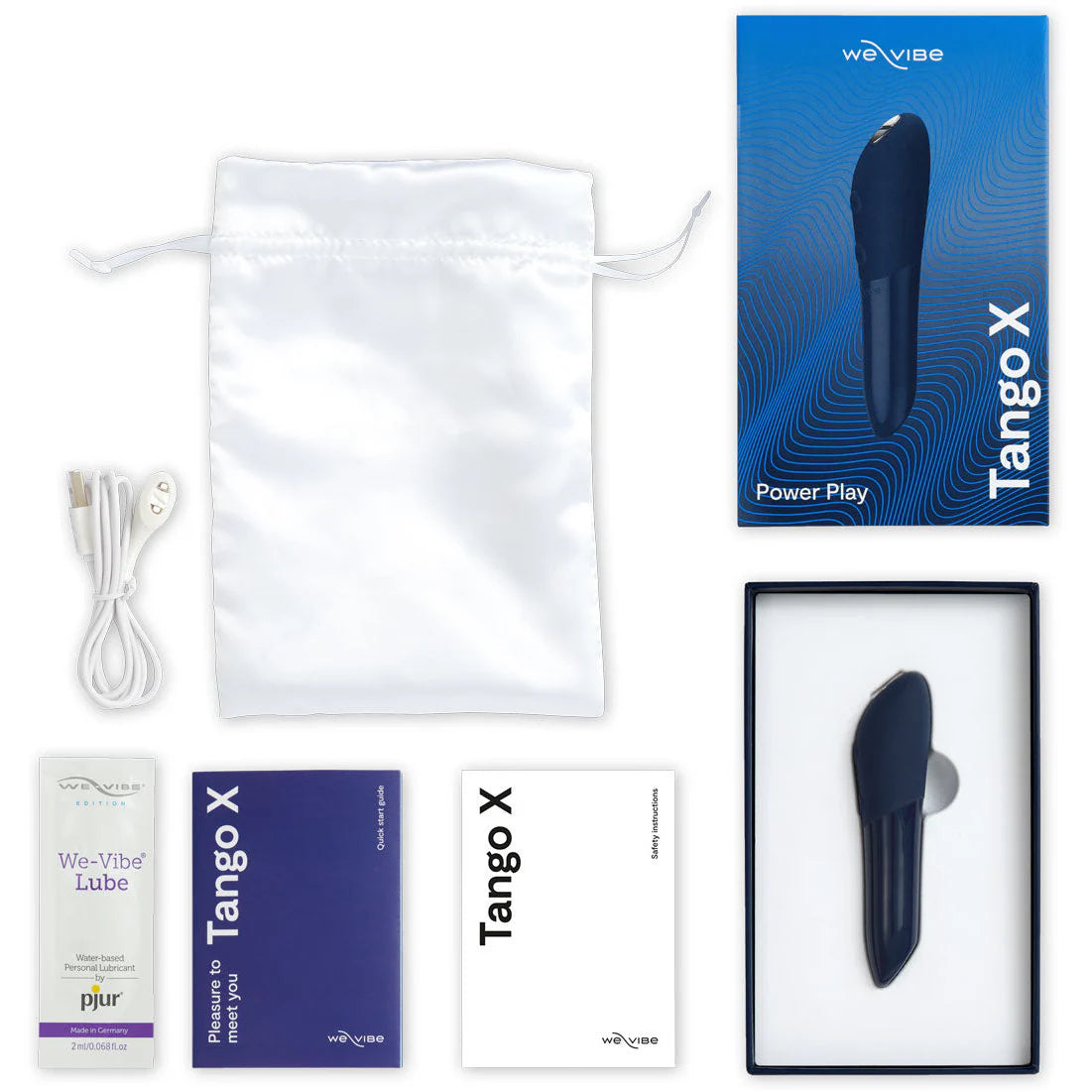 We-Vibe Forever Favorites Special Edition Set, Blue Tango and Green Touch, Tango X Product Contents