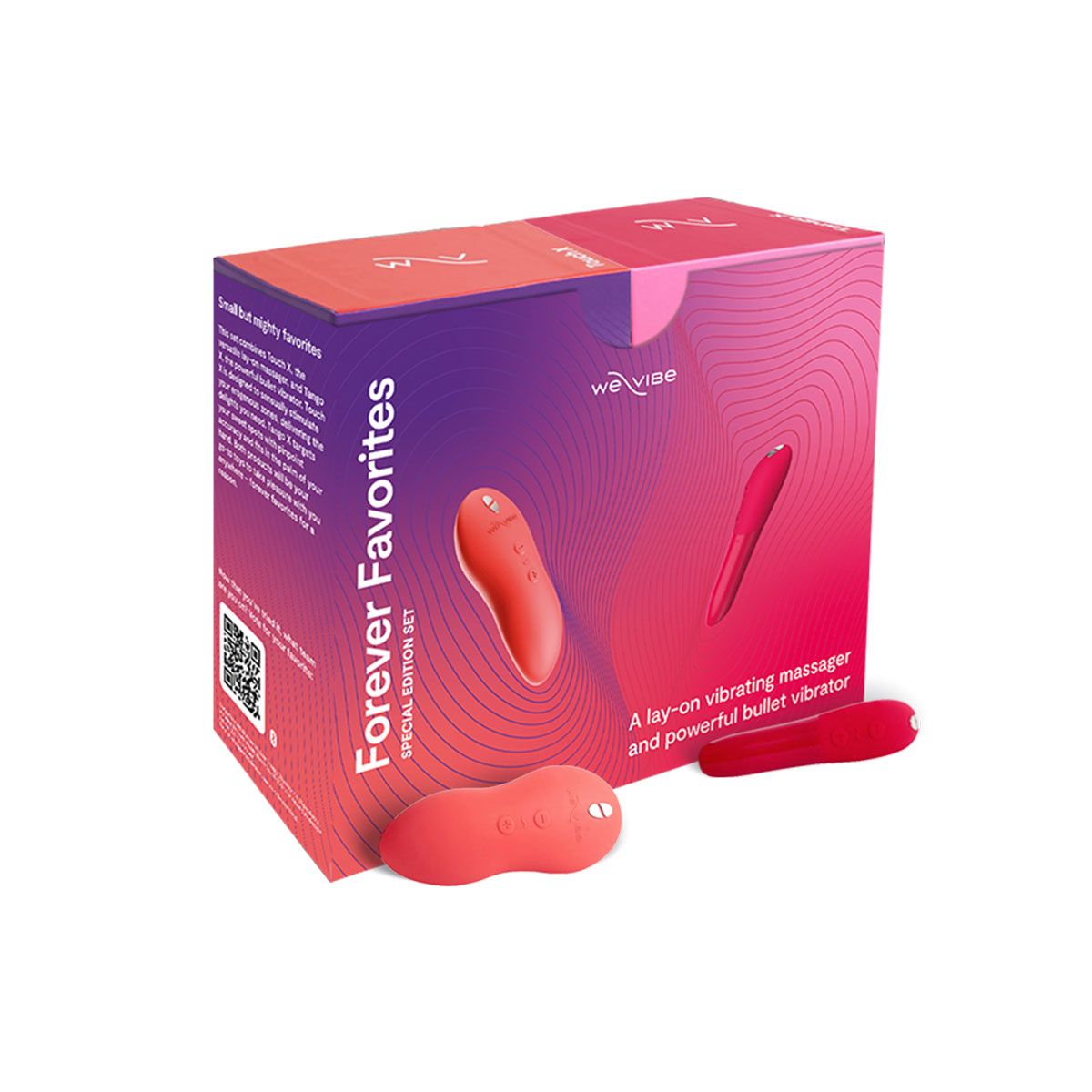 We-Vibe Forever Favorites Special Edition Set, Red Tango and Orange Touch,  Product Box, Front