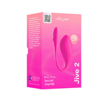 We-Vibe Jive 2 G-Spot Vibrator, Pink, Product Box, Front Right Angle