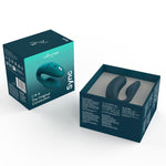 We-Vibe Sync 2 Couples Vibrator, Green Velvet, Open Box, Front View