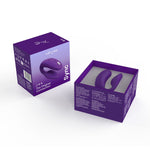 We-Vibe Sync 2 Couples Vibrator, Purple, Open Box, Front View