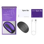 We-Vibe Sync Go Couples Vibrator, Purple, Box Contents