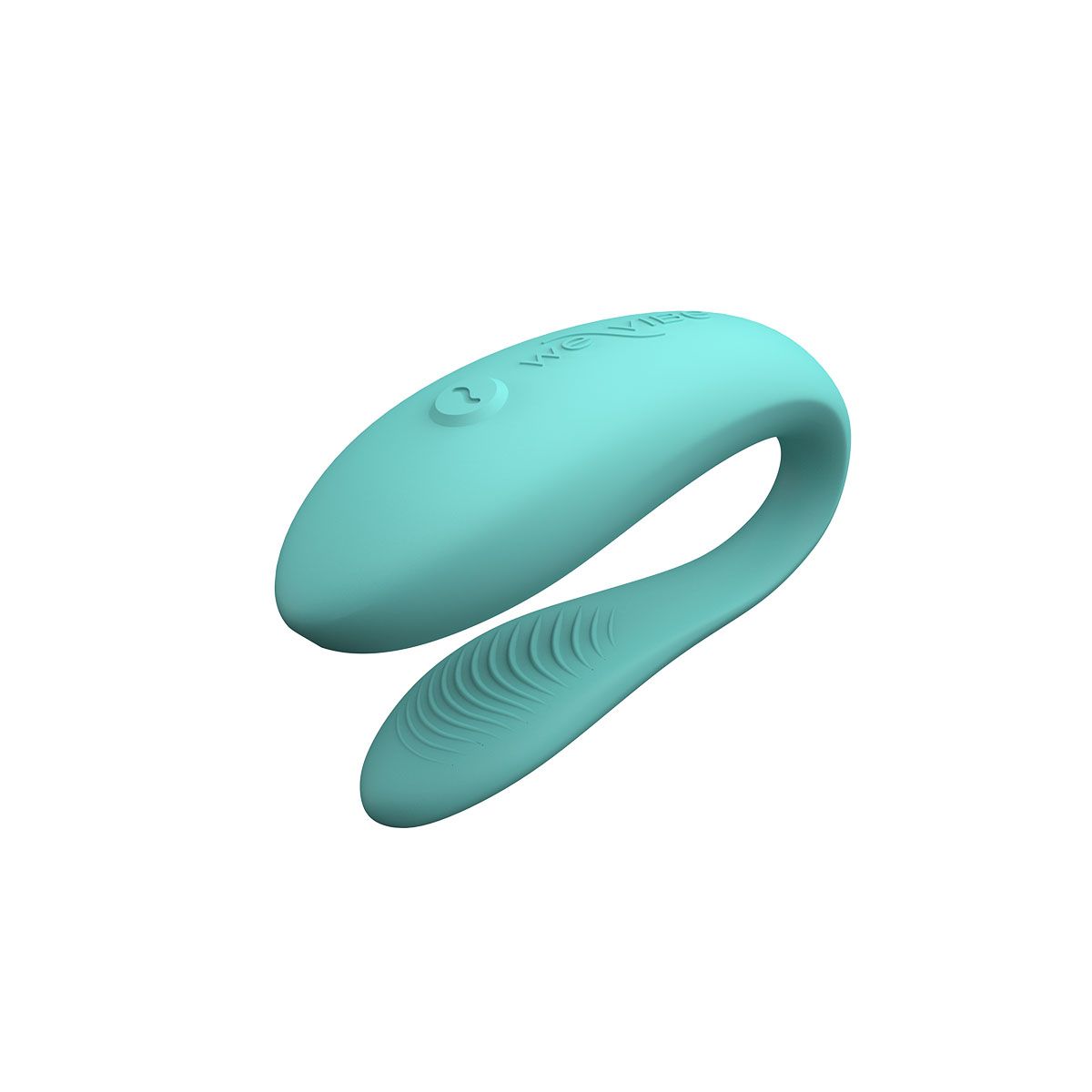 We-Vibe Sync Lite Couples Vibrator, Aqua, Product Image, Front Right Angle