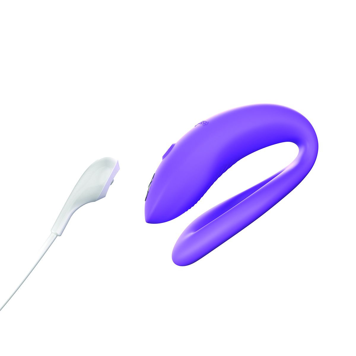 We-Vibe Sync O Couples Vibrator, Purple, Product with Magnetic Charger