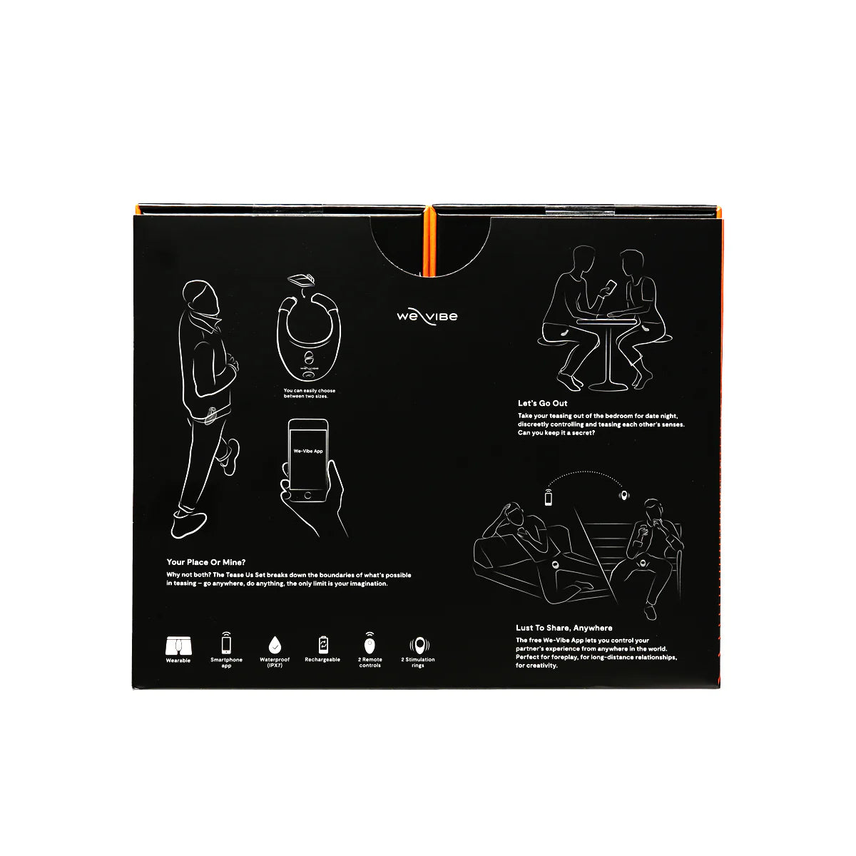 We-Vibe Tease Us Set (Bond & Bond), Product Box, Back