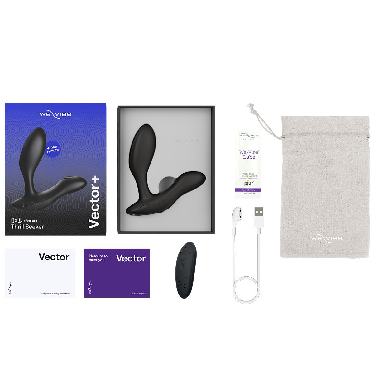 We-Vibe Vector+ Prostate Vibrator