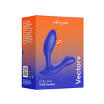 We-Vibe Vector+ Prostate Vibrator, Royal Blue, Product Box