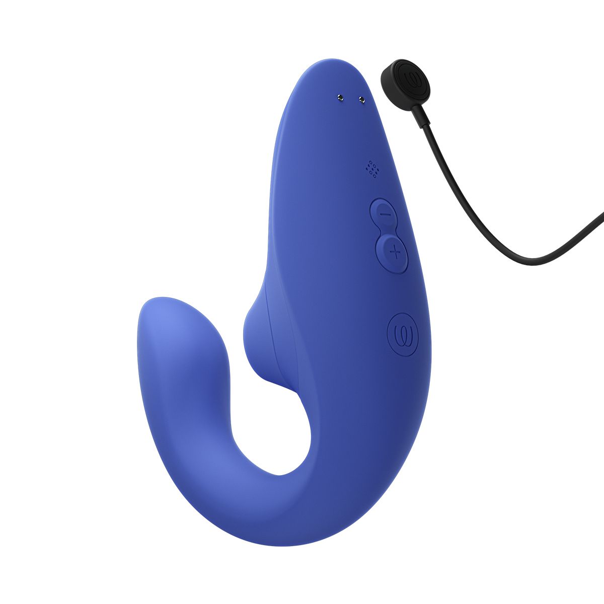 Womanizer Blend Rabbit Vibrator, Blue, Product with Magnetic Charger