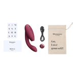 Womanizer Duo 2 Rabbit Sex Toy, Bordeaux, Box Contents