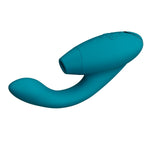 Womanizer Duo 2 Rabbit Sex Toy, Petrol, Product Image, Front Right Angle