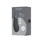 Womanizer Enhance Clitoral Stimulator, Black, Product Box, Front Left Angle