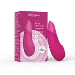 Womanizer Enhance Clitoral Stimulator, Pink, Product Box with Clitoral Stimulator