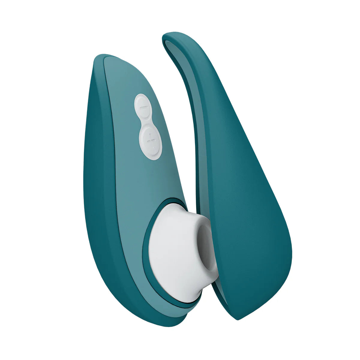 Womanizer Liberty 2 Clitoral Stimulator, Dark Petrol, Clitoral Stimulator with Cover Lid Off