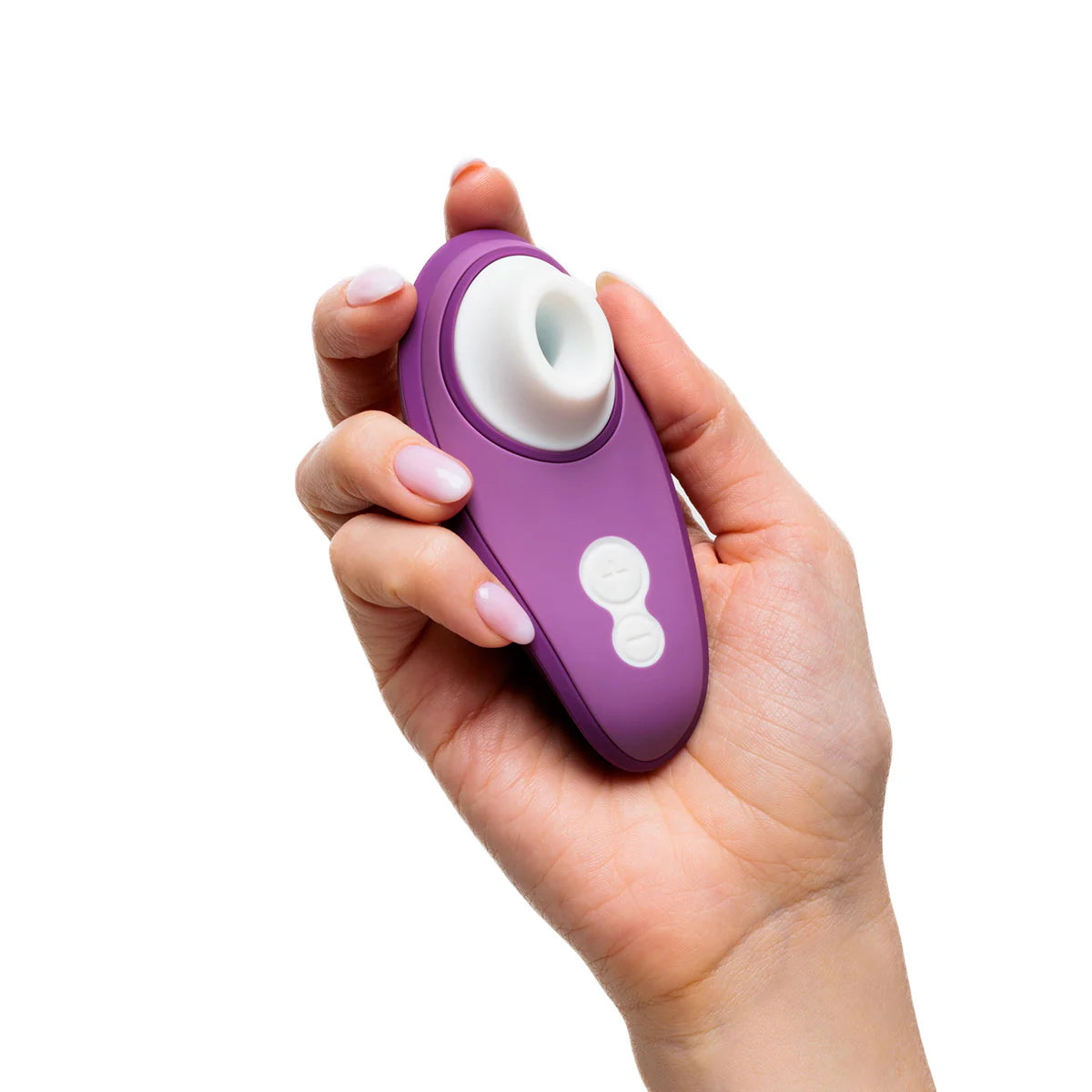 Womanizer Liberty 2 Clitoral Stimulator, Purple, Stimulator in Left Hand