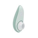 Womanizer Liberty 2 Clitoral Stimulator, Sage, Product Image, Front Left Angle