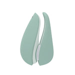 Womanizer Liberty 2 Clitoral Stimulator, Sage, Product Image, Clitoral Stimulator with Cover Lid On