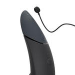 Womanizer Next Clitoral Stimulator, Black, Product with Magnetic Charger