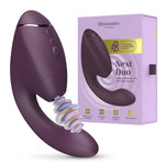 Womanizer Next Duo Clitoral Suction & G-Spot Vibrator, Dark Purple, Vibrator with 3D Pleasure Air Effects & Product Box