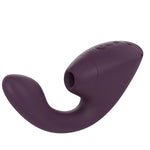 Womanizer Next Duo Clitoral Suction & G-Spot Vibrator, Dark Purple, Product Image, Front Right View