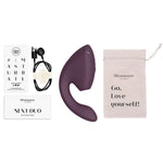 Womanizer Next Duo Clitoral Suction & G-Spot Vibrator, Dark Purple, Box Contents