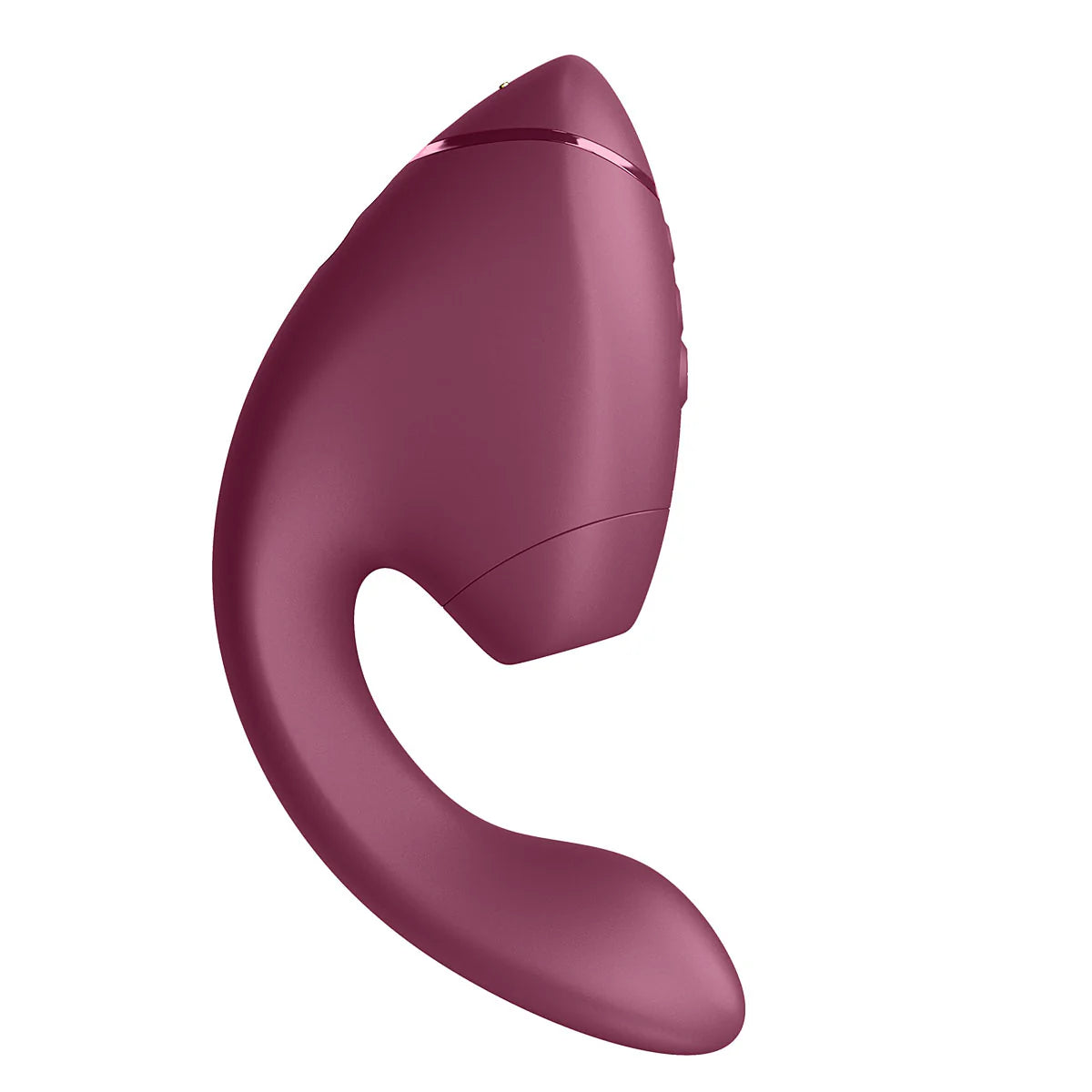 Womanizer Next Duo Clitoral Suction & G-Spot Vibrator, Dusky Pink, Product Image, Side View