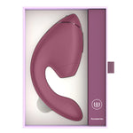 Womanizer Next Duo Clitoral Suction & G-Spot Vibrator, Dusky Pink, Open Box, Top View