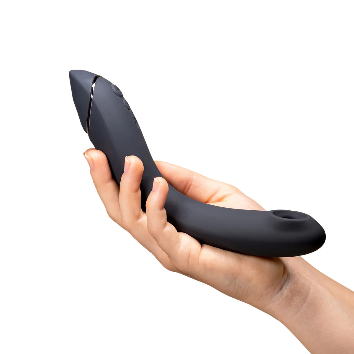 Womanizer OG G-Spot Vibrator, Dark Gray, Vibrator in Pam of Right Hand