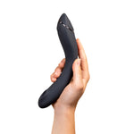 Womanizer OG G-Spot Vibrator, Dark Gray, Vibrator Held Upwards in Right Hand