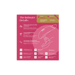 Womanizer Premium 2 Clitoral Stimulator, Pink, Product Box, Back View