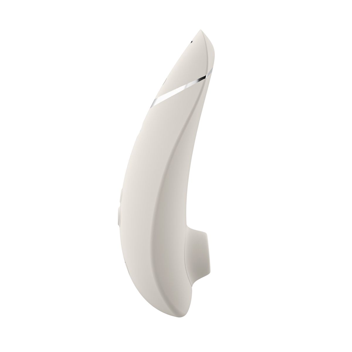 White Womanizer Premium 2 Clitoral Stimulator, Product Image, Side View