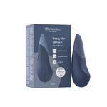 Womanizer Vibe Clitoral Vibrator, Blue, Product Box with Clitoral Vibrator
