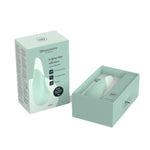 Womanizer Vibe Clitoral Vibrator, Sage, Open Package, Front View