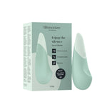 Womanizer Vibe Clitoral Vibrator, Sage, Product Box and Clitoral Vibrator