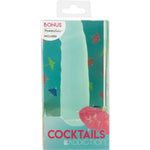 Addiction Cocktails 5.5-Inch Silicone Dildo, Green, Product Box