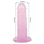 Addiction Cocktails 5.5-Inch Silicone Dildo, Purple, Product Measurements