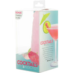 Addiction Cocktails 5.5-Inch Silicone Dildo, Purple, Product Package, Side Angle