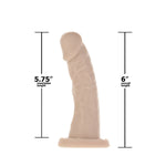 Addiction Edward 6-Inch Silicone Dildo, Product Measurements