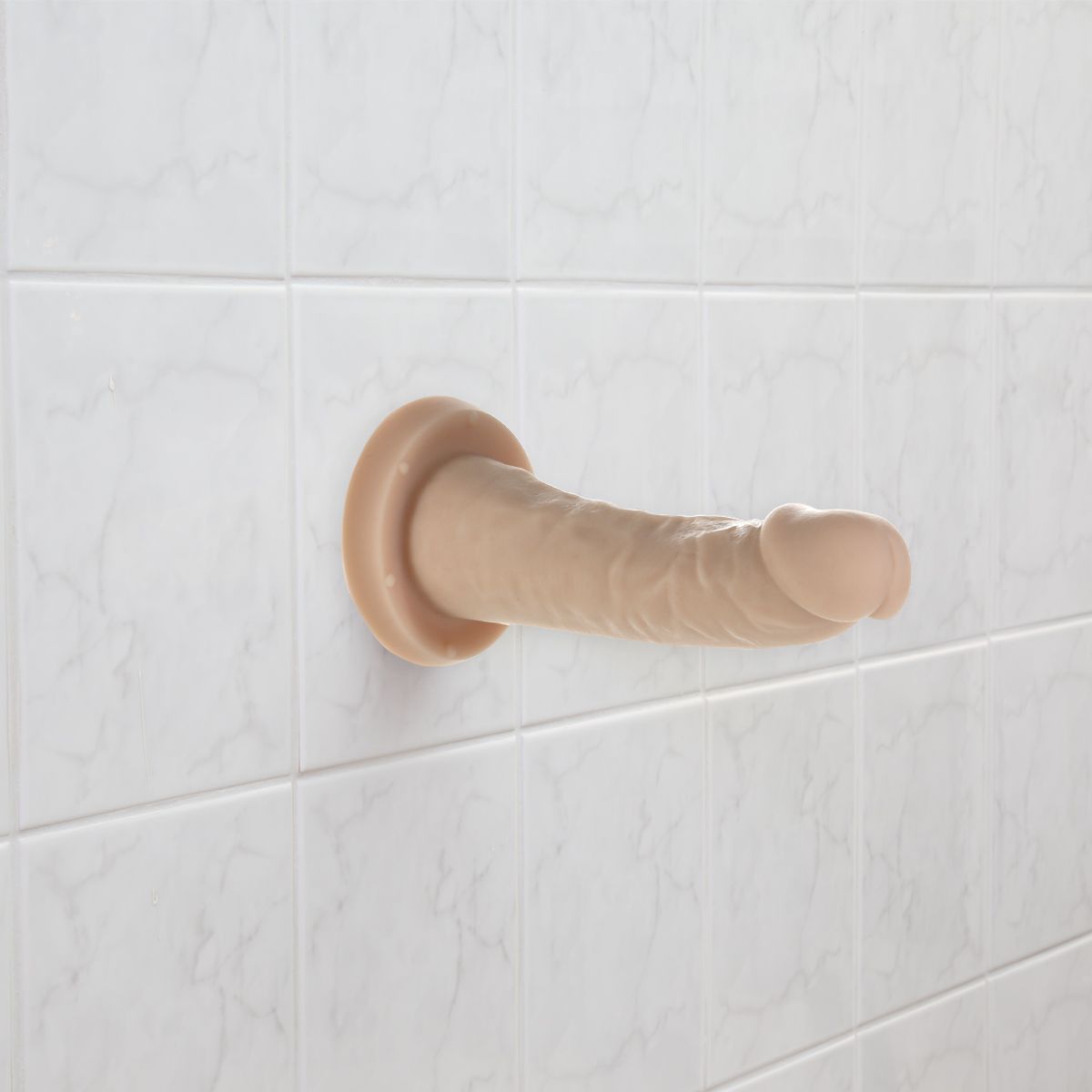 Addiction Edward 6-Inch Silicone Dildo, Product on Wall