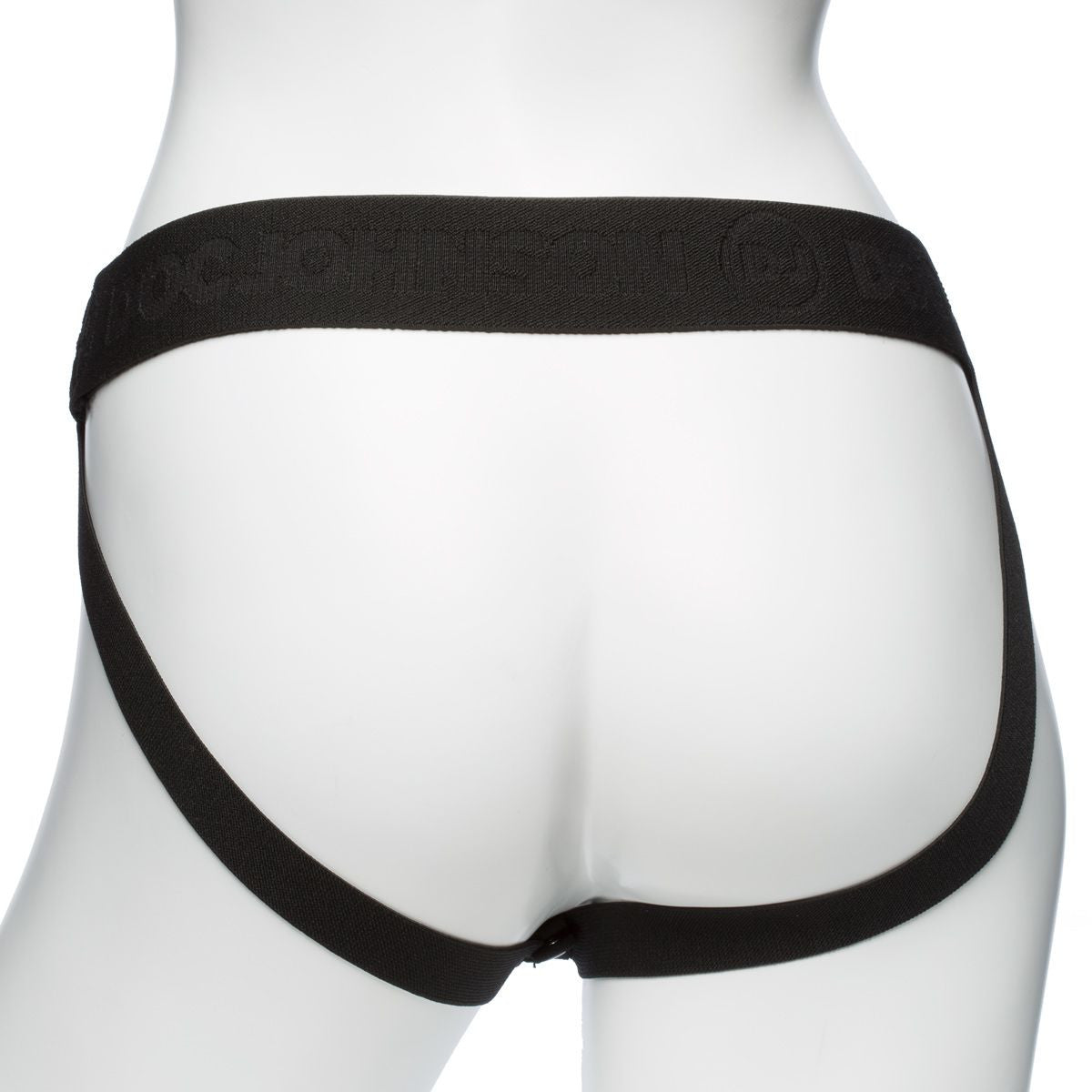 Body Extensions Be Strong 2-Piece Hollow Strap-On Set, On Display, Back View