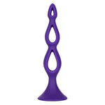 CalExotics Booty Call Silicone Triple Probe, Purple, Product Image, Front