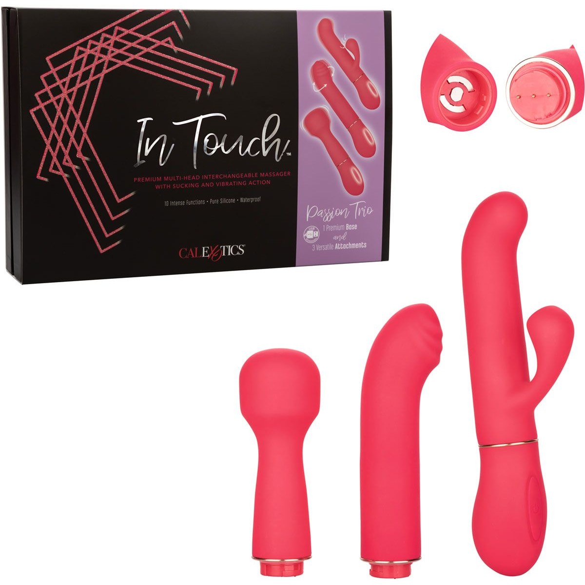 In Touch Passion Trio Vibrator with Product Box