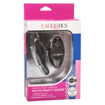 Lock-N-Play Remote Petite Panty Vibrator in Black, Product Box, Front View