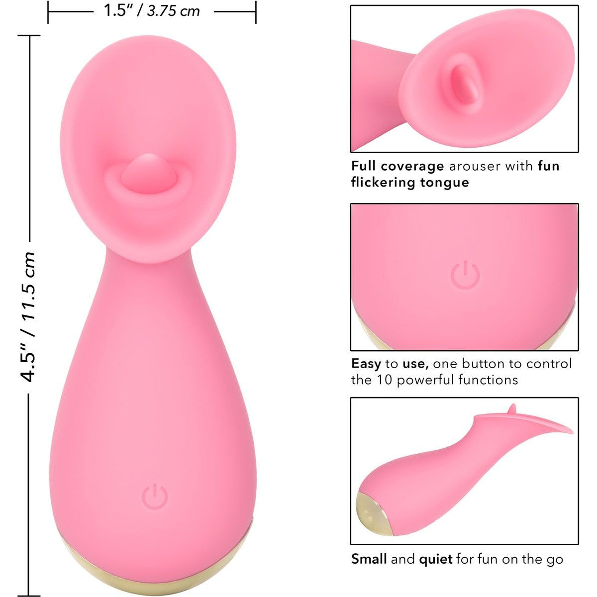 Slay #TickleMe Vibrator, Product Measurements and Features