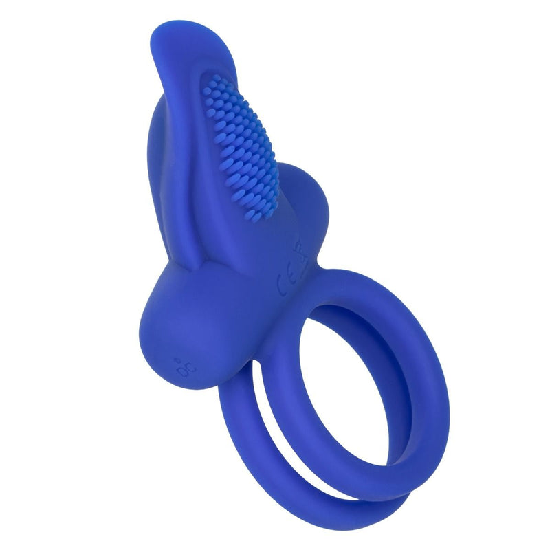 Calexotics Dual Pleaser Enhancer Vibrating Cock Ring, Product Image, Front Angle