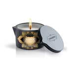 Kama Sutra Ignite Massage Candle, Vanilla Sandalwood, Product Image, Flame Lit