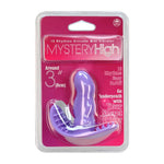 Mystery High 3-Inch Silicone Mini Vibrator, Purple, Product Package